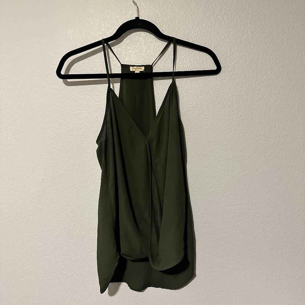 Olive Green Razorback Top